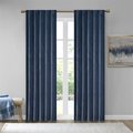 510 Design Navy 100 Percent Polyester Velvet Window Panel - Set of 2 5DS40-0160